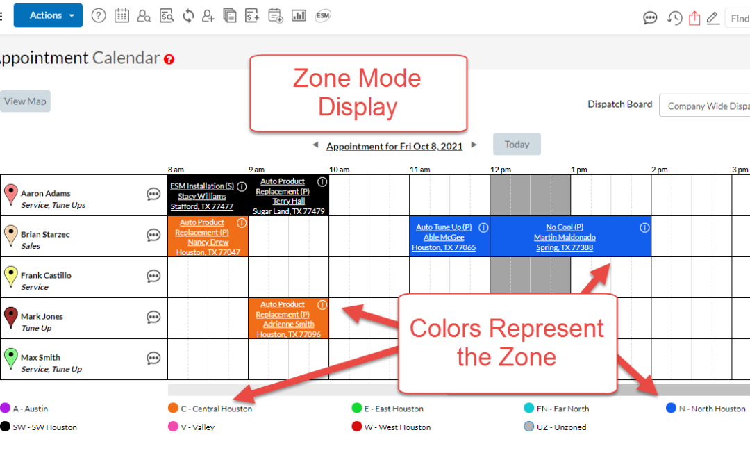 Tuesday Tool Tip – P3 HVAC Software – Dispatching Zones