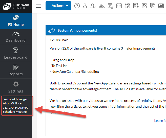 Quickly Find Account Manager Information