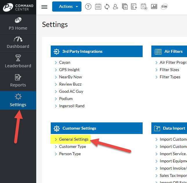 Customer Setting Location