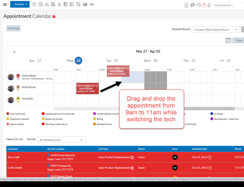 Drag and Drop on Calendar
