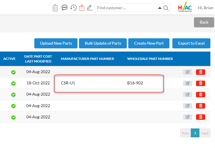 Tuesday Tool Tip – Part Numbers