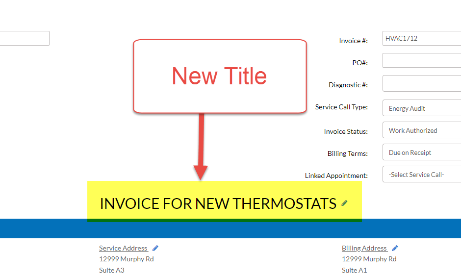 Tuesday Tool Tip – Change Invoice Title