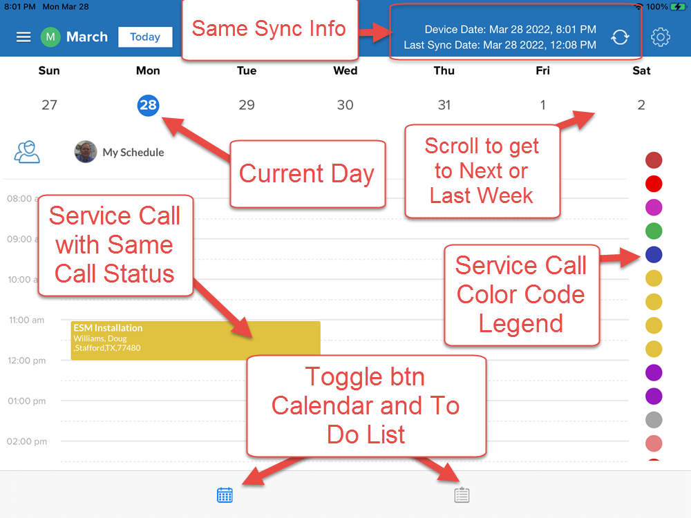 New App Calendar View