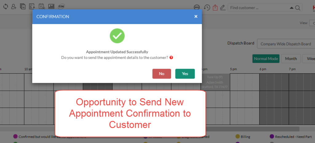 Send Appointment Confirmation
