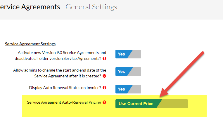 Tuesday Tool Tip – Service Agreement Auto-Renewal Setting