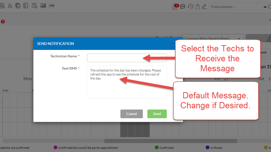 Text Notification Popup