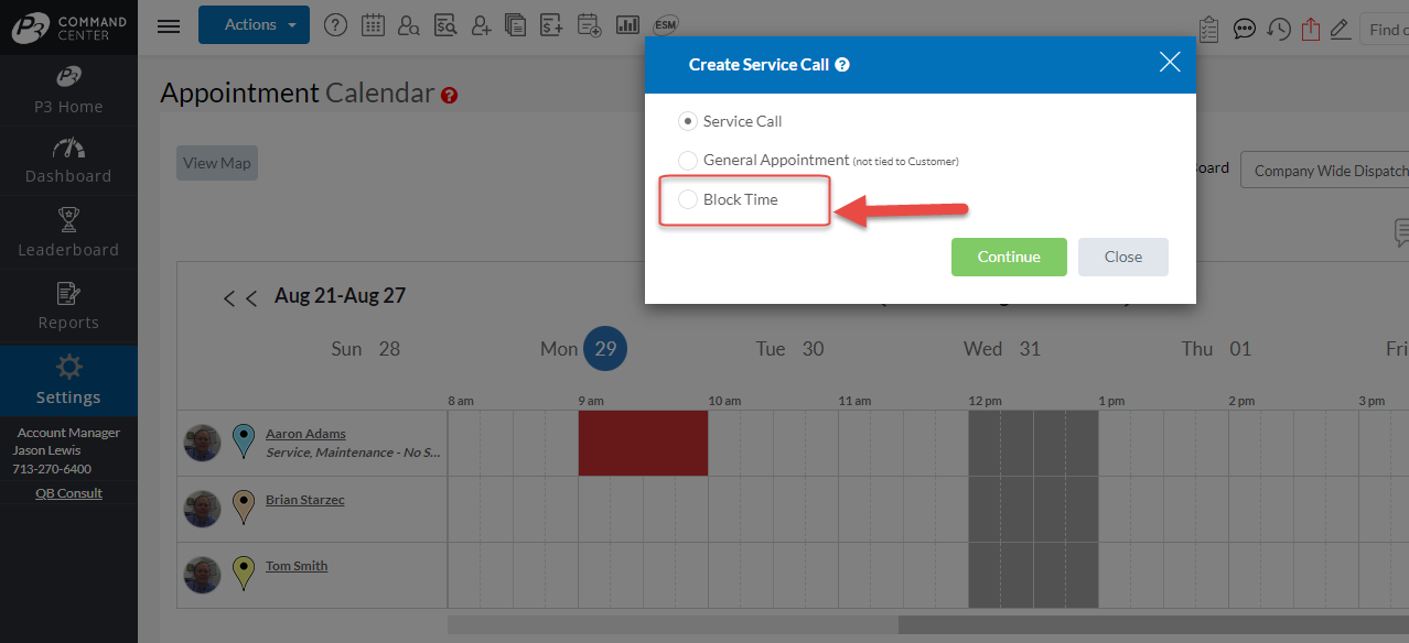 Time-Block-on-Calendar