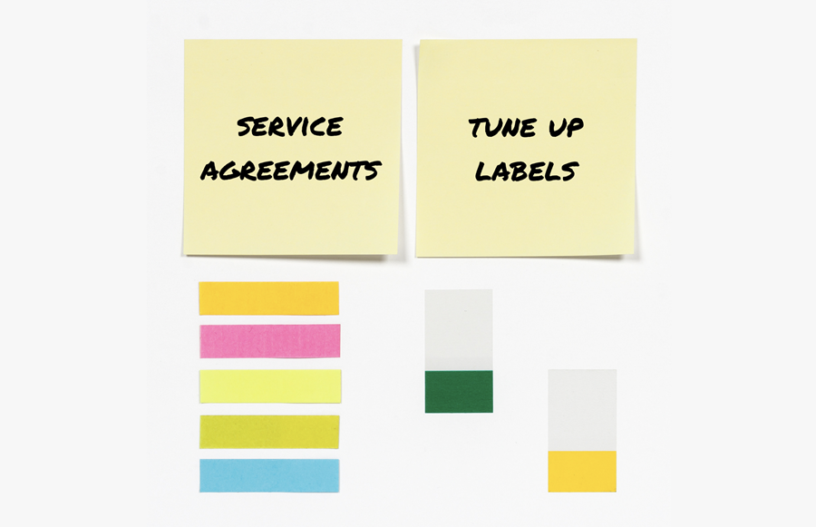 Tuesday Tool Tip – P3 HVAC Software – HVAC Service Agreement Tune Up Labels